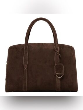 Parisa Wang Gabrielle Tote Brown Suede Bag